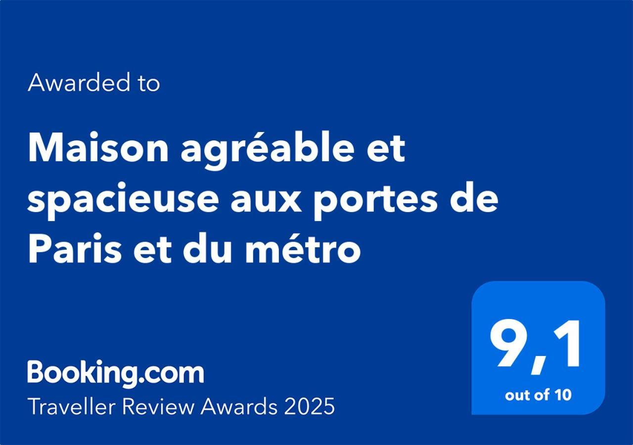 Maison Agreable Et Spacieuse Aux Portes De Paris Et Du Metro Saint-Ouen  Dış mekan fotoğraf